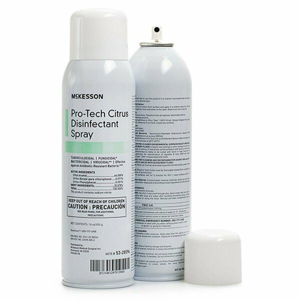 Mckesson Pro-Tech Surface Disinfectant Cleaner Alcohol-Based Liquid, 16oz, Can, Citrus 53-28594